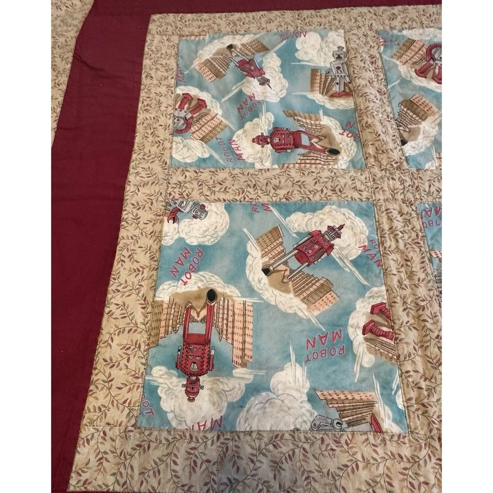 ROBOTS Quilt -Toddler Bed or Floor Play